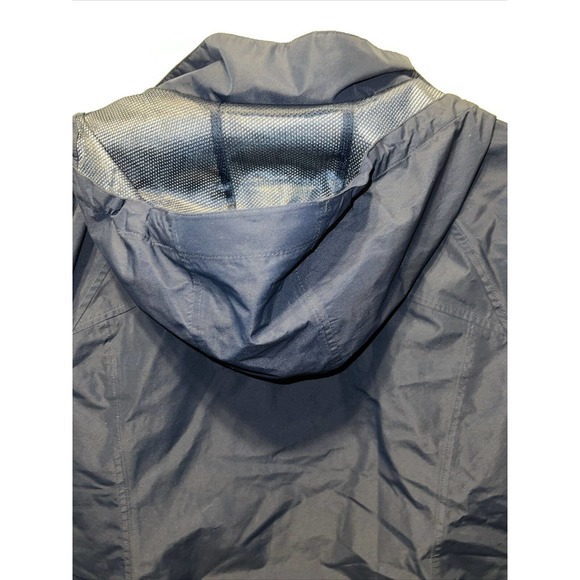 Eddie Bauer Rain Coat Womens Size XL Hooded Jacket Blue Barely Worn Mesh Lined - Picture 8 of 9